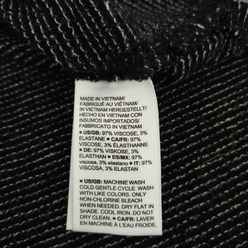 Daily Ritual Black Lightweight Long Sleeve Hooded Top Medium - Picture 8 of 8